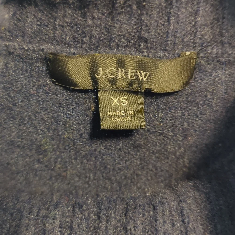 J. Crew XS Rainbow Multistripe‎ Supersoft Yarn Turtleneck Sweater Pride Cozy